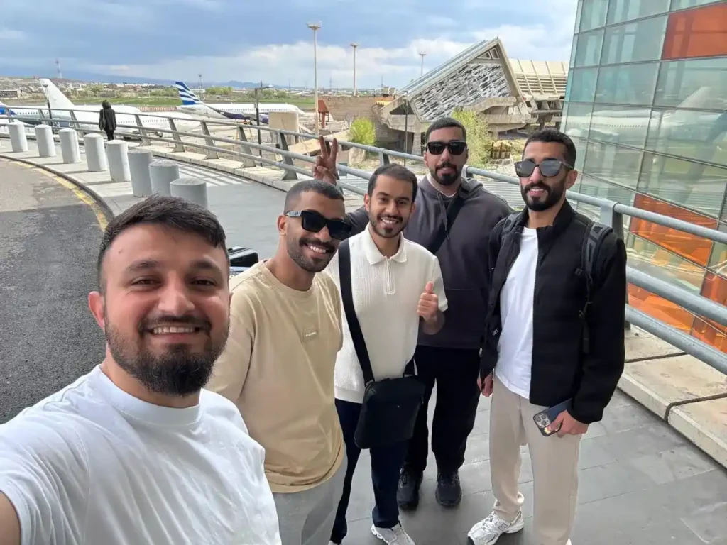 Warm welcome for an Arab tourist at Zvartnots, Armenia's main airport