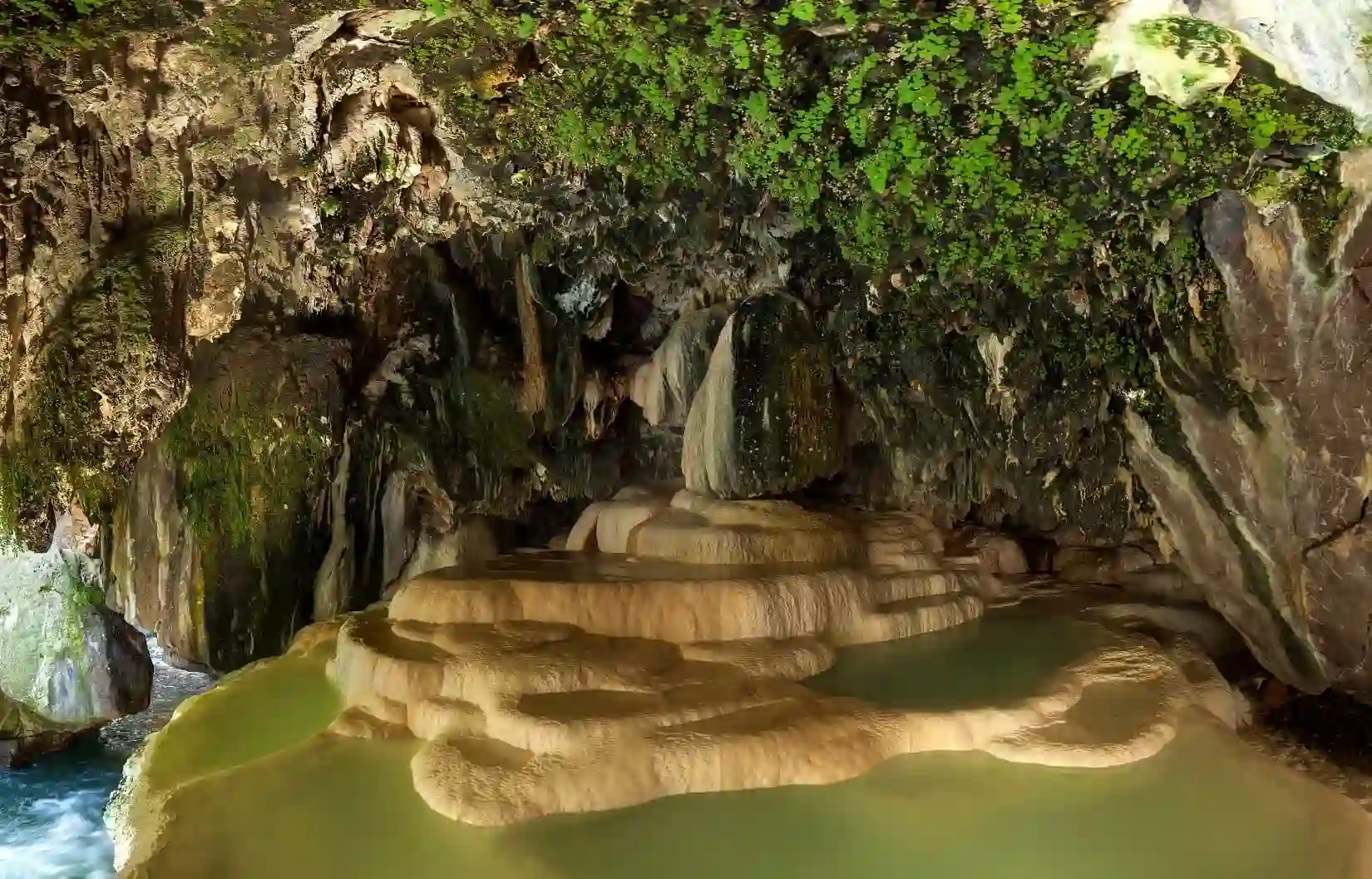 Devil’s Bridge natural stone arch in Vorotan Gorge Armenia