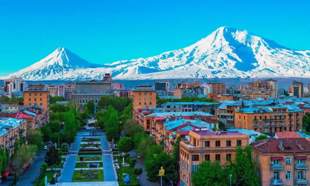 Panoramic scenic view of Armenian mountains for Yerevan Private Tour