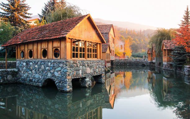 tourist town of Dilijan, Armenia. Little Switzerland of Armenia’’.