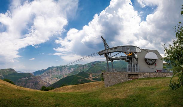 The Wings of Tatev - the world's longest non-stop double track aerial tramway. The Halidzor Fortress is located near the village. Halidzor, is a village in the Syunik