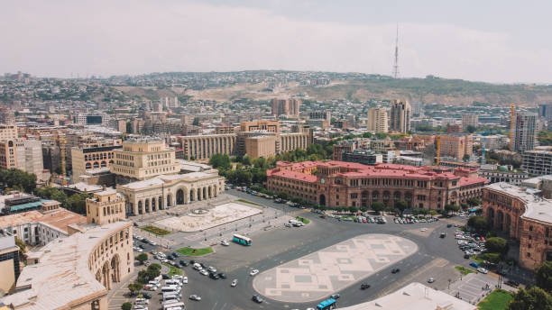 Aerial view of the Yerevan
