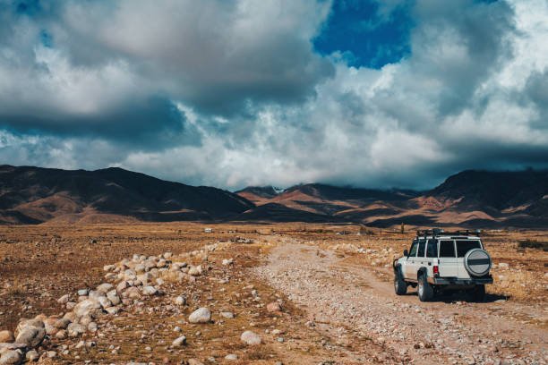Off-road driving through the highlands of Kotayk Region near Zovuni