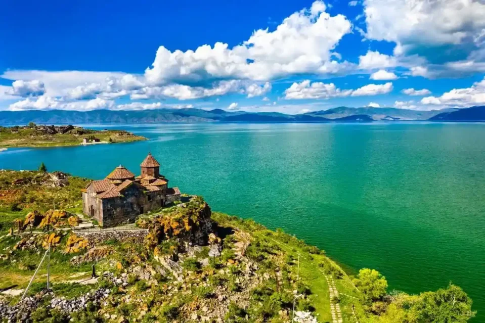 Lake Sevan and Sevanavank Monastery in Armenia