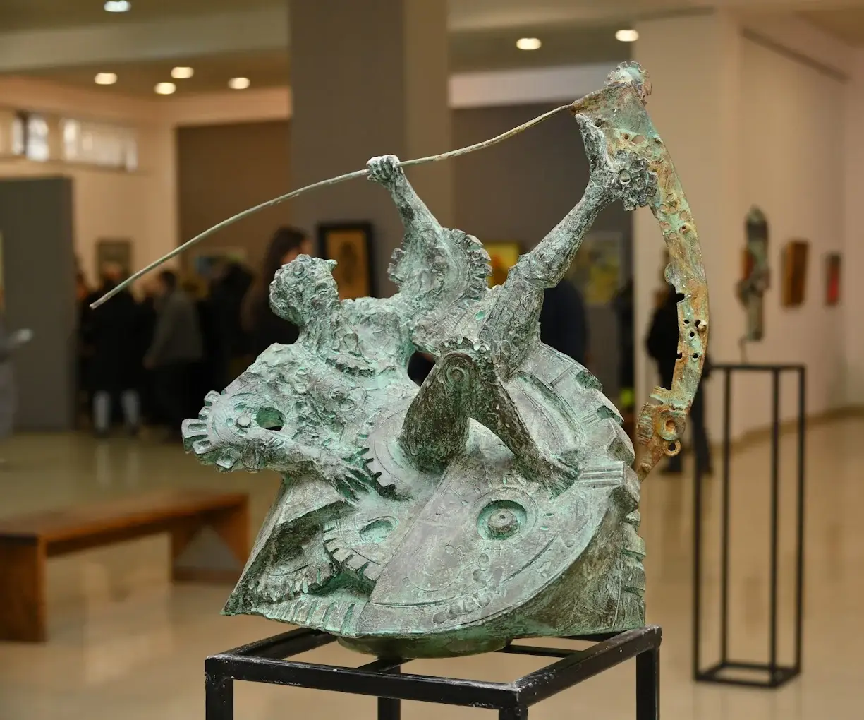 The facade of the Artists Union of Armenia building in Yerevan.