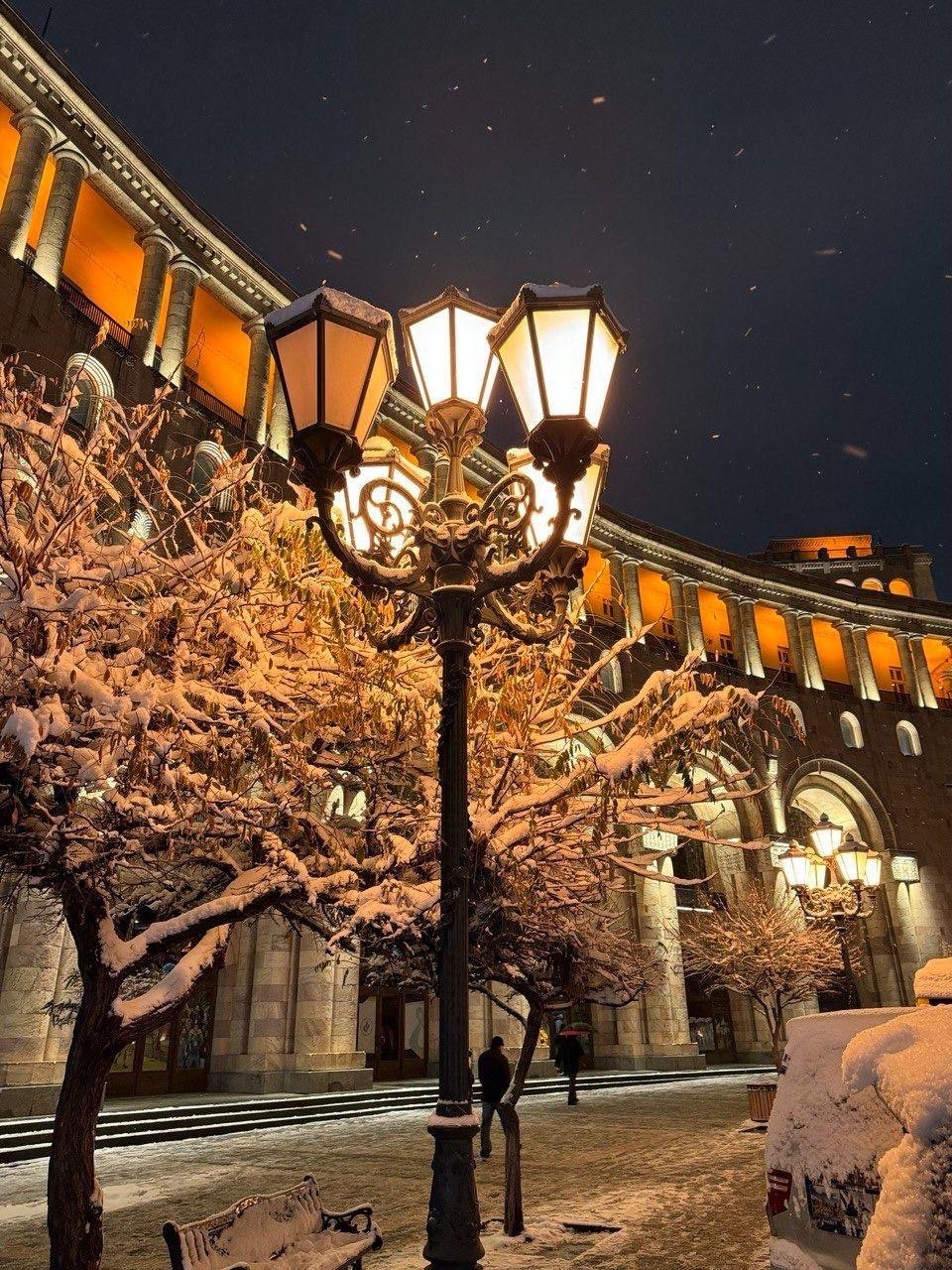 winter night in armenia