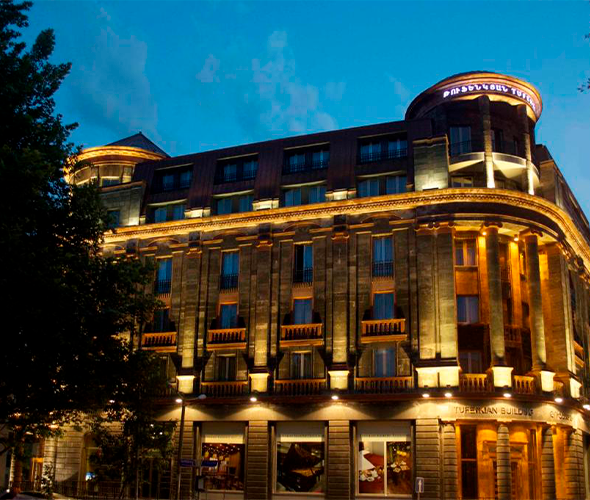 Tufenkian Historic Yerevan Hotel featuring authentic Armenian architecture