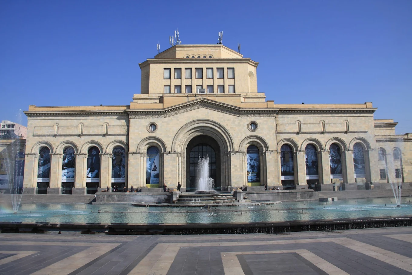 Visitors exploring the History Museum of Armenia during a private guided tour